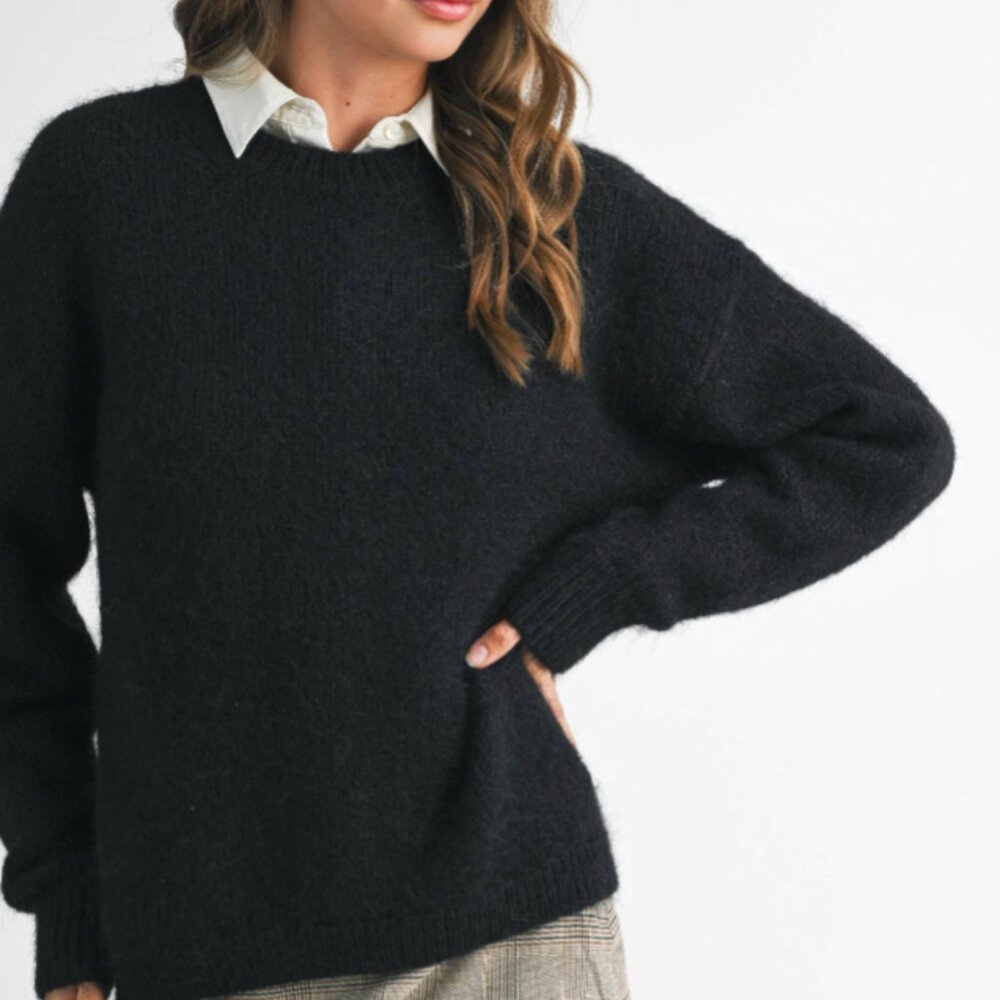 London Luxe Fuzzy Sweater